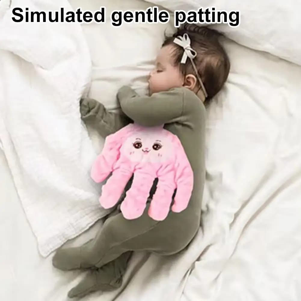 Cuscino a Forma di Palma per Aiutare il Sonno dei Neonati, Dispositivo Calmante per Bambini con Telecomando