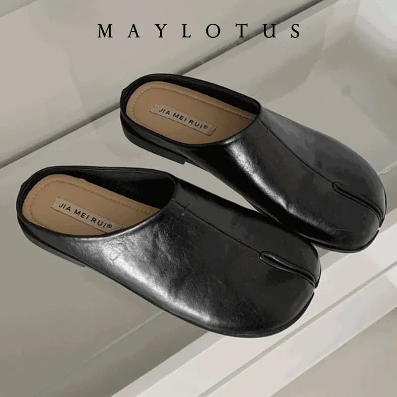 Scarpe Tabi 2026: Mules Casual da Donna in Pelle con Punta Divisa, Comode e Facili da Indossare