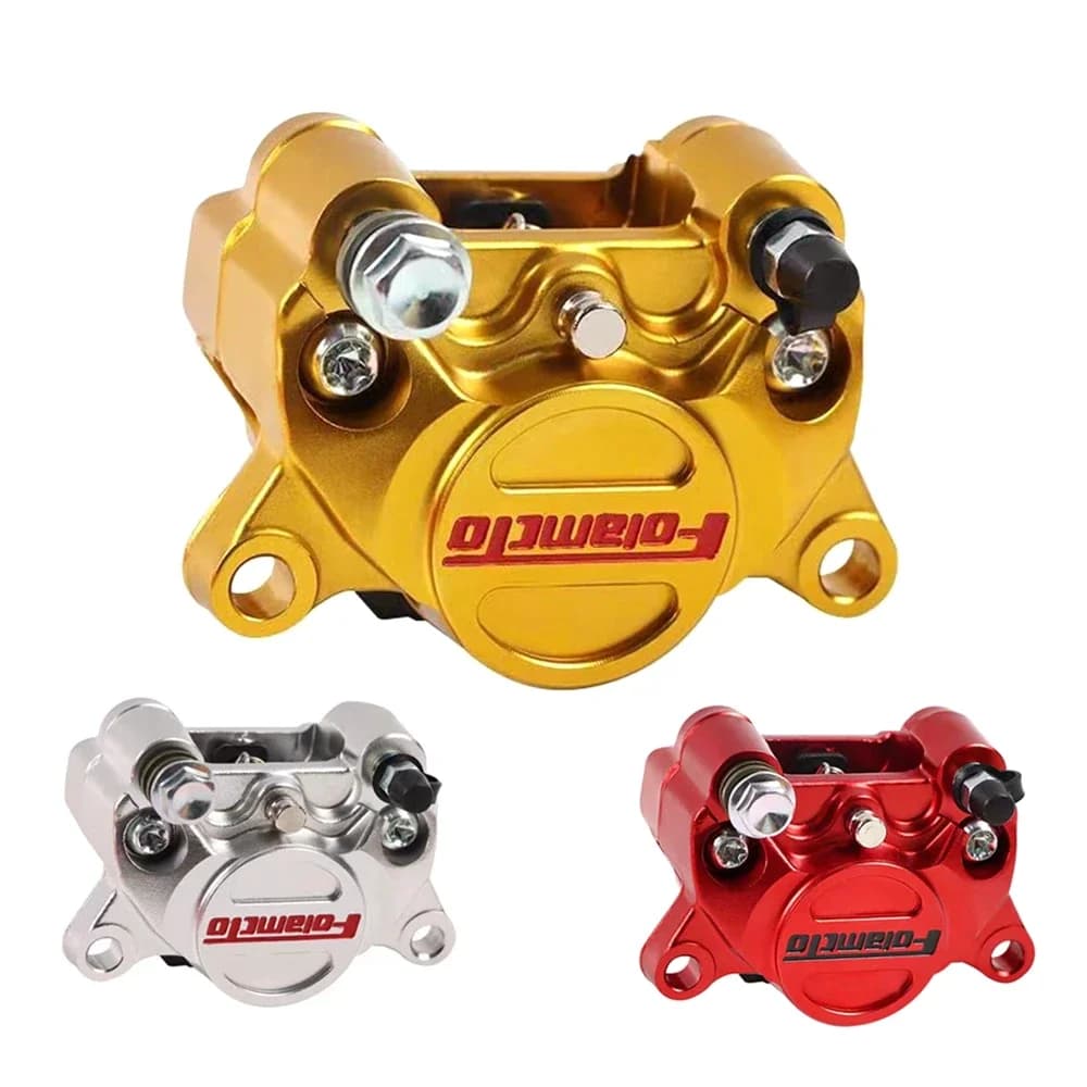 Pinza freno moto 84mm Montaggio pompa freno assiale a 2 pistoni per Honda Yamaha Kawasaki Suzuki Niu Ninebot Scooter Dirt Bike