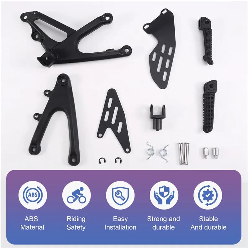ABTC-Motociclo Anteriore Rider Poggiapiedi Pedane Pedane Rearset Staffe Per YZF R1 1000 2007 2008
