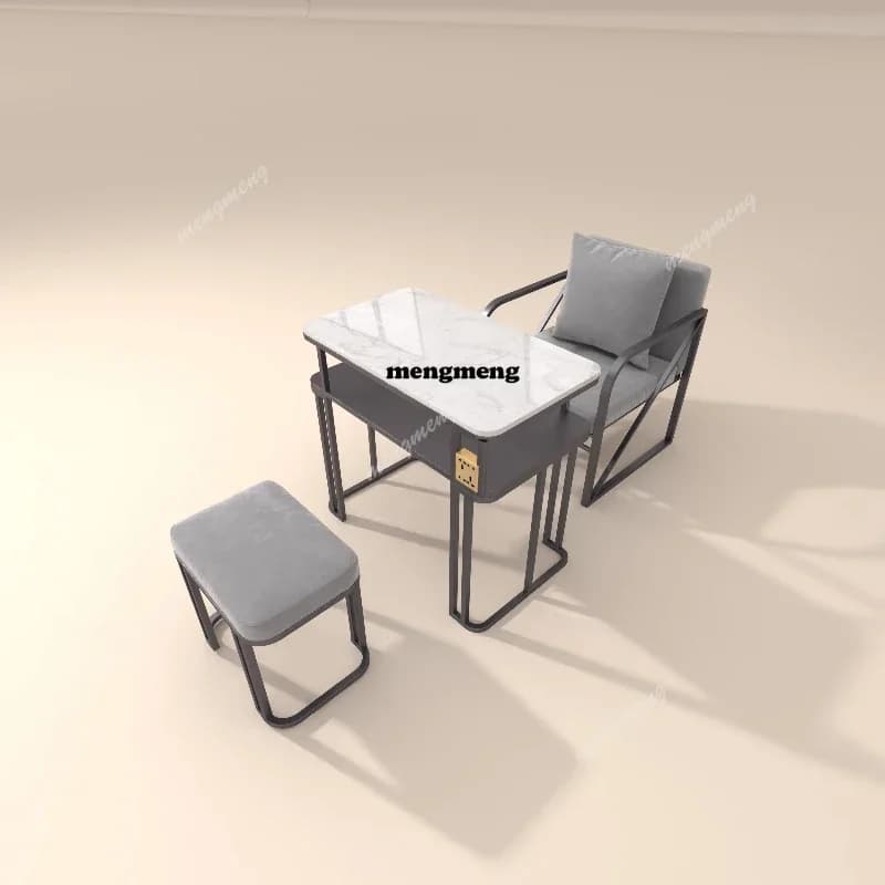 X Art Luxury Professional Nail Desk Workstation Set di sedie Modern Nordic Nail Table Organizer Estetico Stolik Do Paznokci Furnit