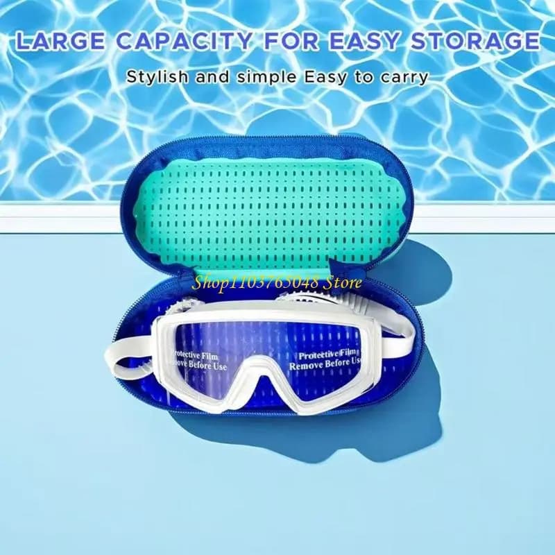 R53E Spacious silicone waterproof case for swim glasses and small sports objects