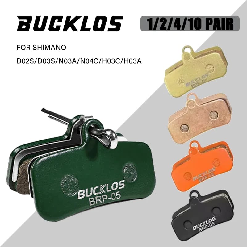 BUCKLOS Bicycle Hydraulic Brake Pad for SHIMANO D02S/D03S MTB Bike Disc Brake Pads Wear-resistant Durable Brake Pads Bike Parts