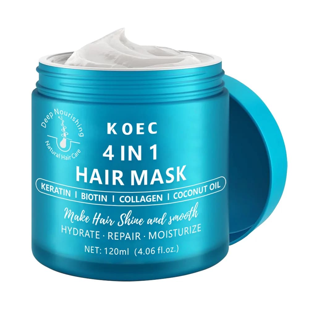 Keratin hair repairing mask, collagen hair mask, nourishing, moisturizing and moisturizing, which improves dry hair and cracks.