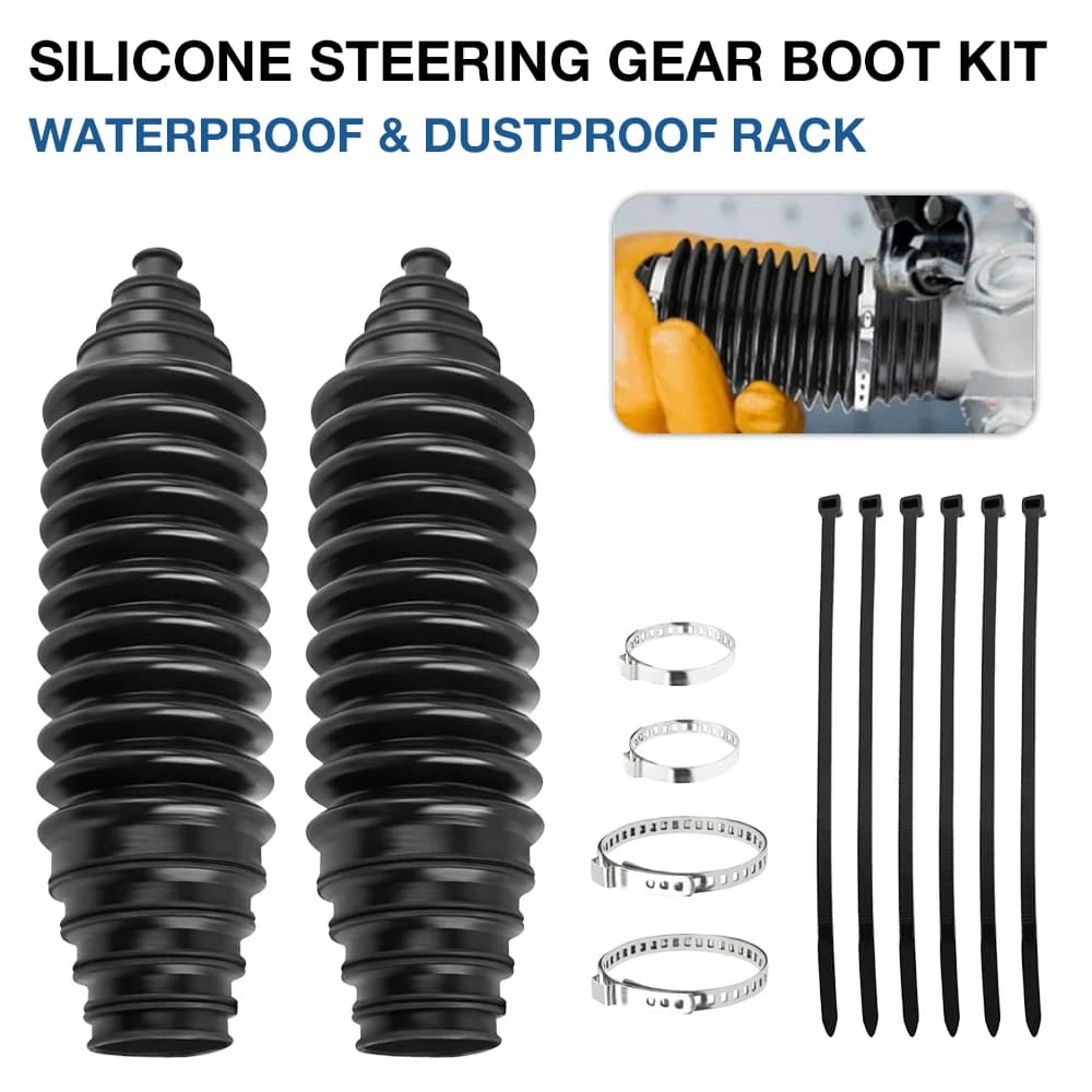 Set universale di soffietti per tiranti auto, soffietti per cremagliera e pignone, accessori per la riparazione dell'auto, strumenti per la protezione del sistema di sterzo automatico