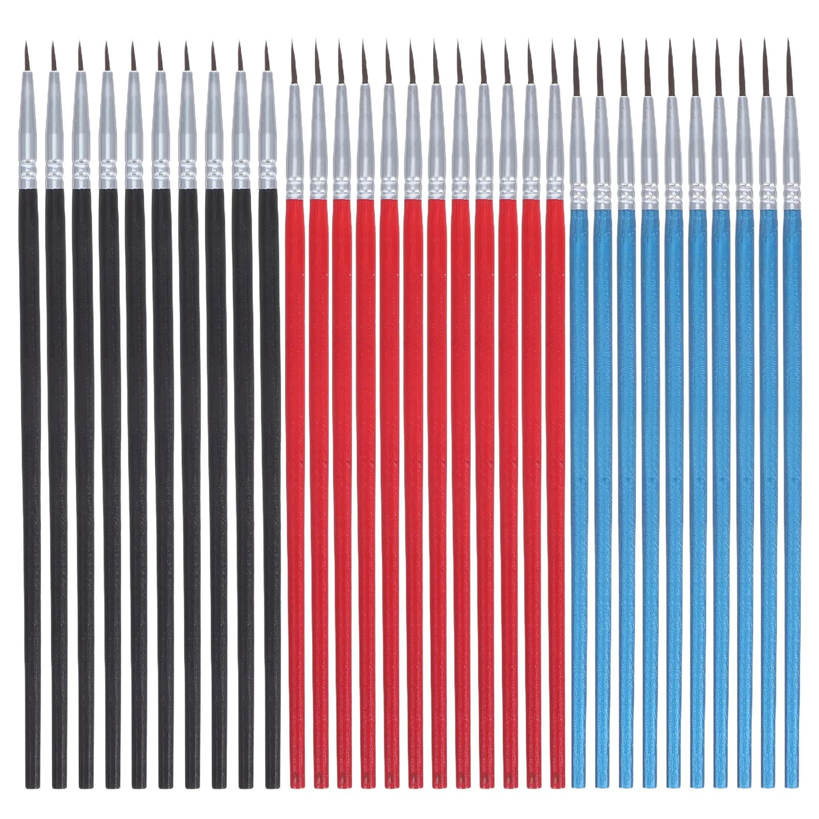 30Pcs Nylon Detail Paint Brushes Set Fine Line Liner Brushes for Watercolor Acrylic Oil Artistic Use Watercolor Pen