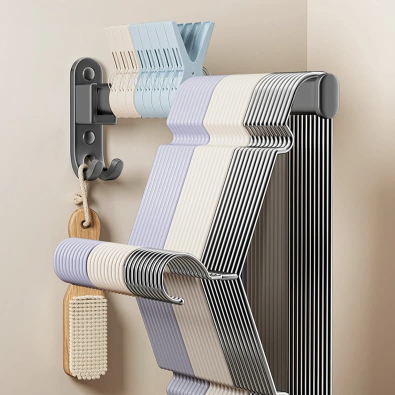 Portasciugamani da Parete per Bagno, Mensola da Cucina, Gancio Girevole, Porta Asciugamani Salvaspazio, Barre Portasciugamani per la Casa