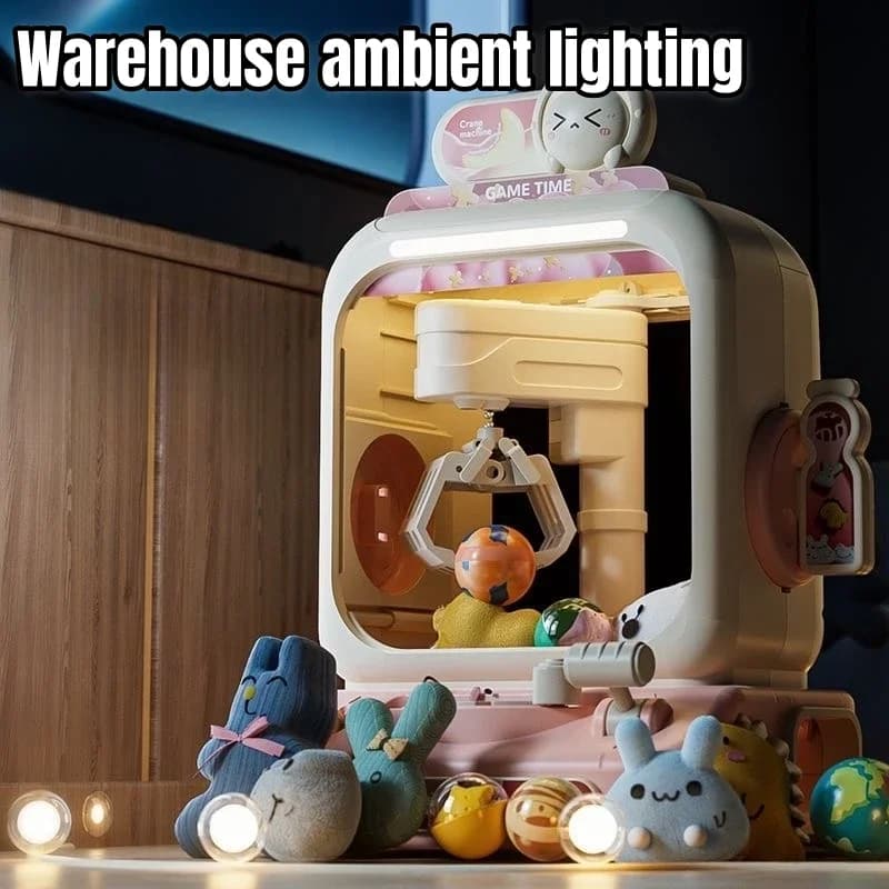Macchina per artigli Giocattoli Gioco arcade elettronico Cattura regolabile Macchina per bambole Musica Mini distributore automatico Regalo di compleanno per bambini