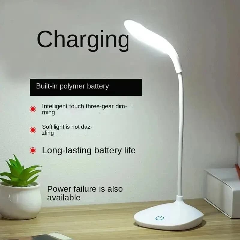 Dormitorio che legge la lampada LED con ricarica USB che protegge un occhio Perline Lampada dimmer tattile a tre marce