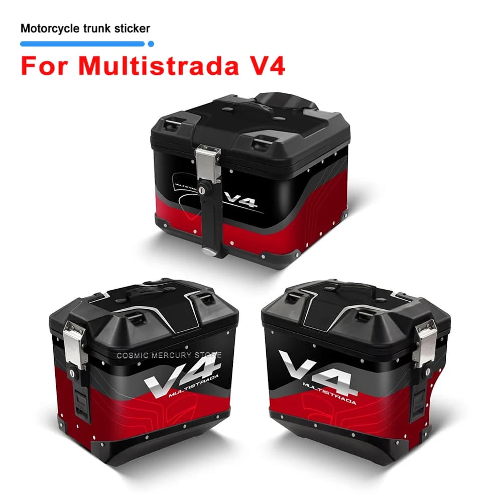Adesivi riflettenti per avventure Top Box per moto V4 Accessori per la modifica del motociclo Adesivo originale per Multistrada V4