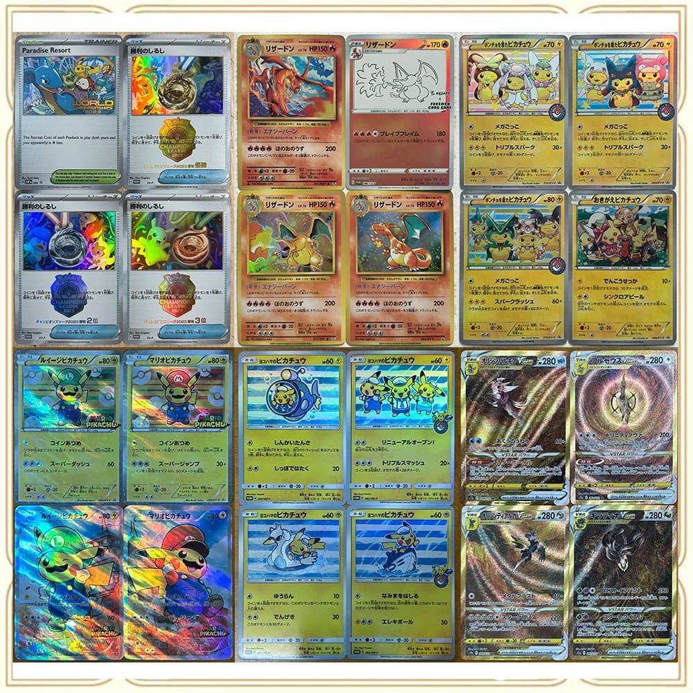Anime Pokemon DIY ACG Pikachu Cosplay Substitution card Board game Gardevoir Charizard Collectible Card Christmas Birthday Gift