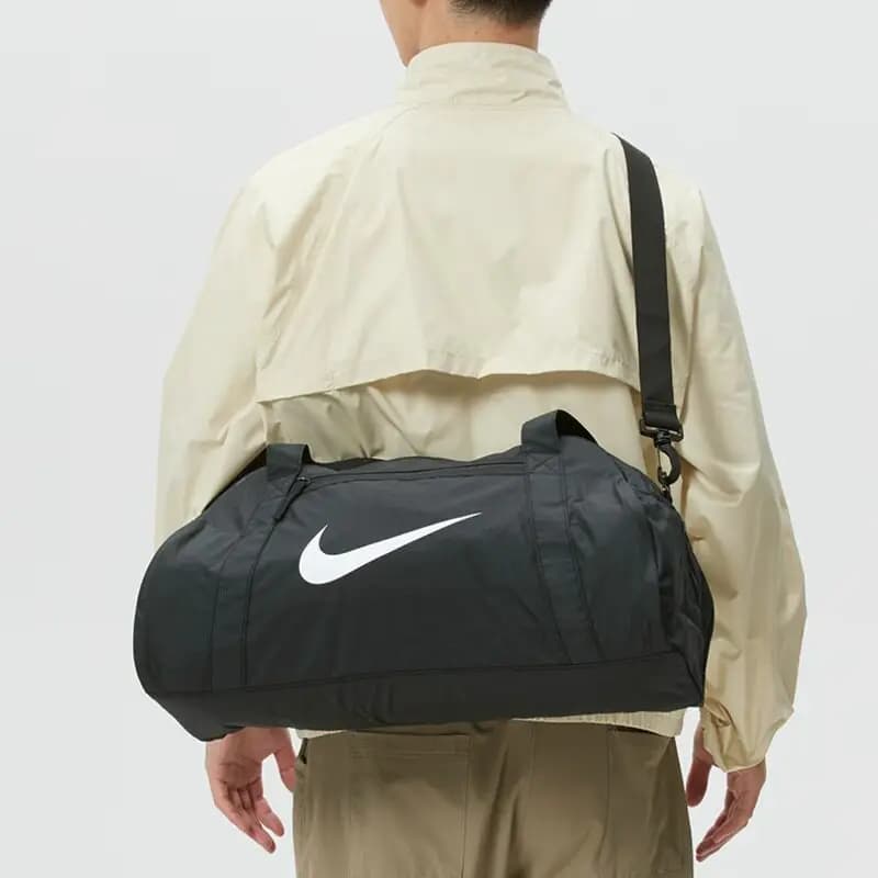 Nike Duffle Bag IH7961-010 Black Large Capacity Gym Handbag Crossbody Travel Luggage Bag Size 33*52*24cm