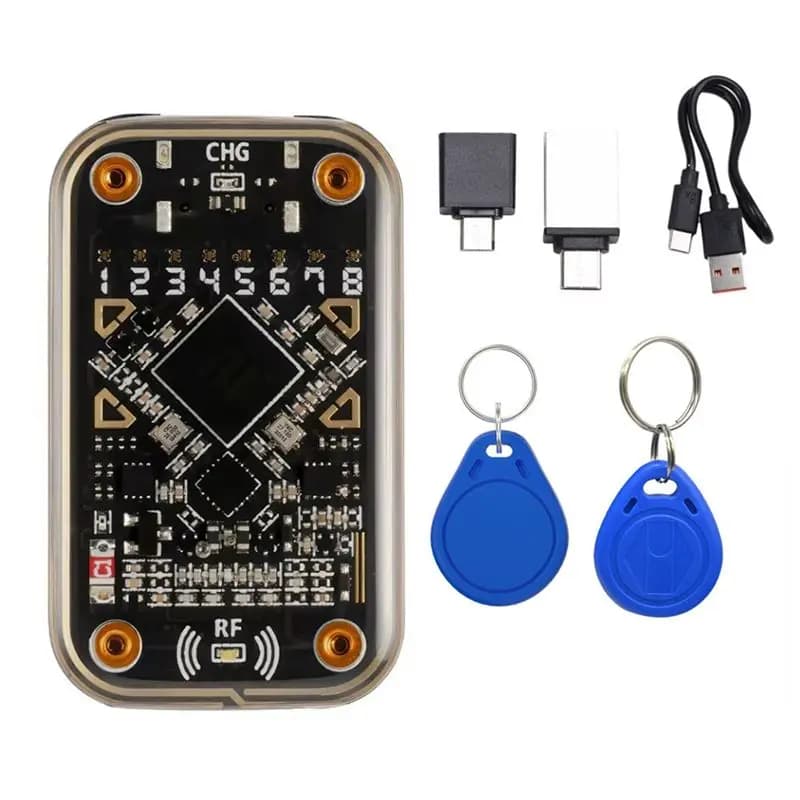 [NUOVO A09R!】 Emulatore di smart card Chameleon Ultra senza contatto + Portachiavi UID/T5577 Lettore di chip intelligente RFID compatibile con NFC Leggi Wri