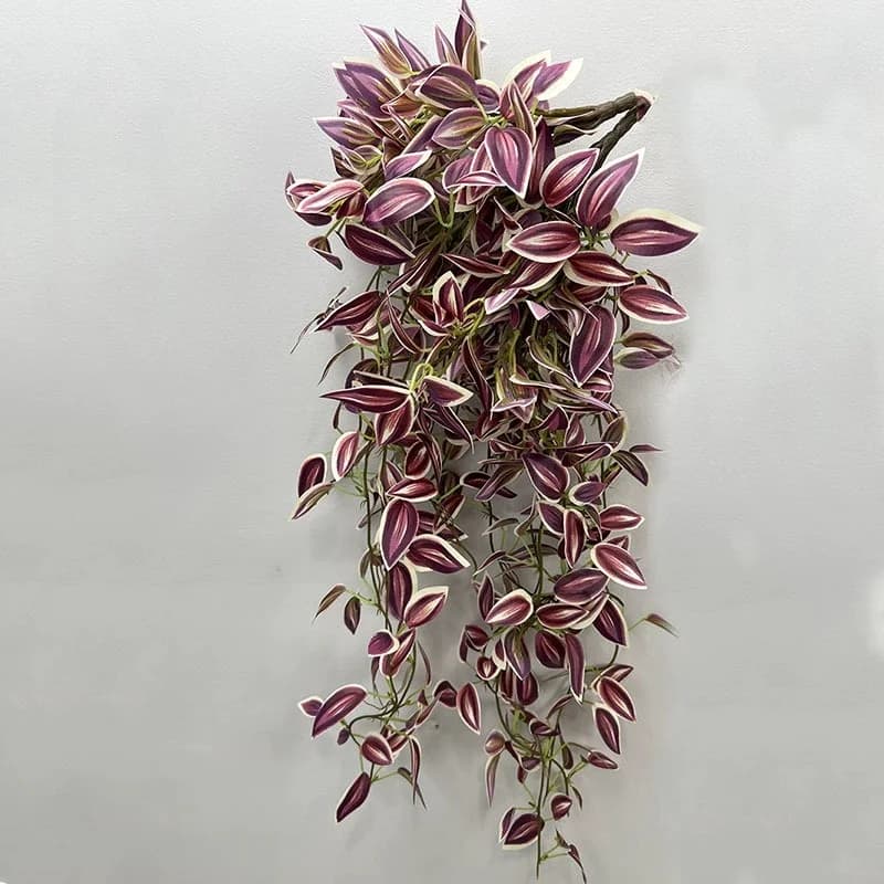 75cm Fake Hanging Plants Vines Artificial Eucalyptus Falling Scindapsus Leaves Wall Plants Silk Vivid Vine For Home Garden Decor