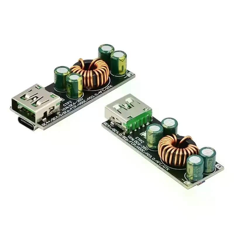 QC4.0 QC3.0 USB Type-C Mobile Phone Quick Charge Adapter 6-35V Step Down Boost Module For Huawei SCP/FCP