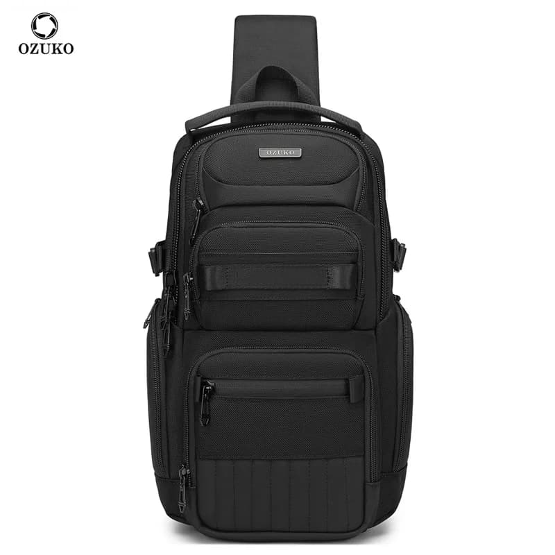 OZUKONew Borsa a Tracolla da Uomo per Pendolari, Impermeabile, Multifunzionale, di Marca alla Moda, per Sport all'Aperto e Uso Casual