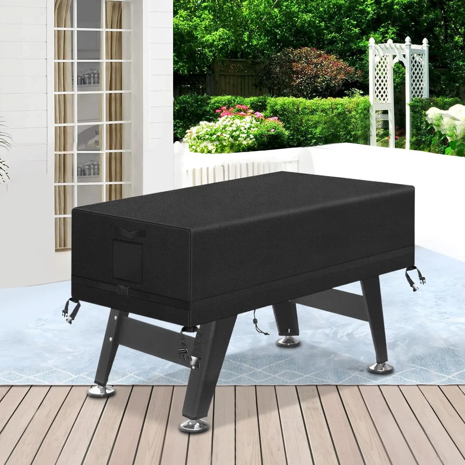 Dustproof Football Table Cover Waterproof 210D Heavy Fabric For Outdoor Terrace Billiard Tables Protective Game Table Shield