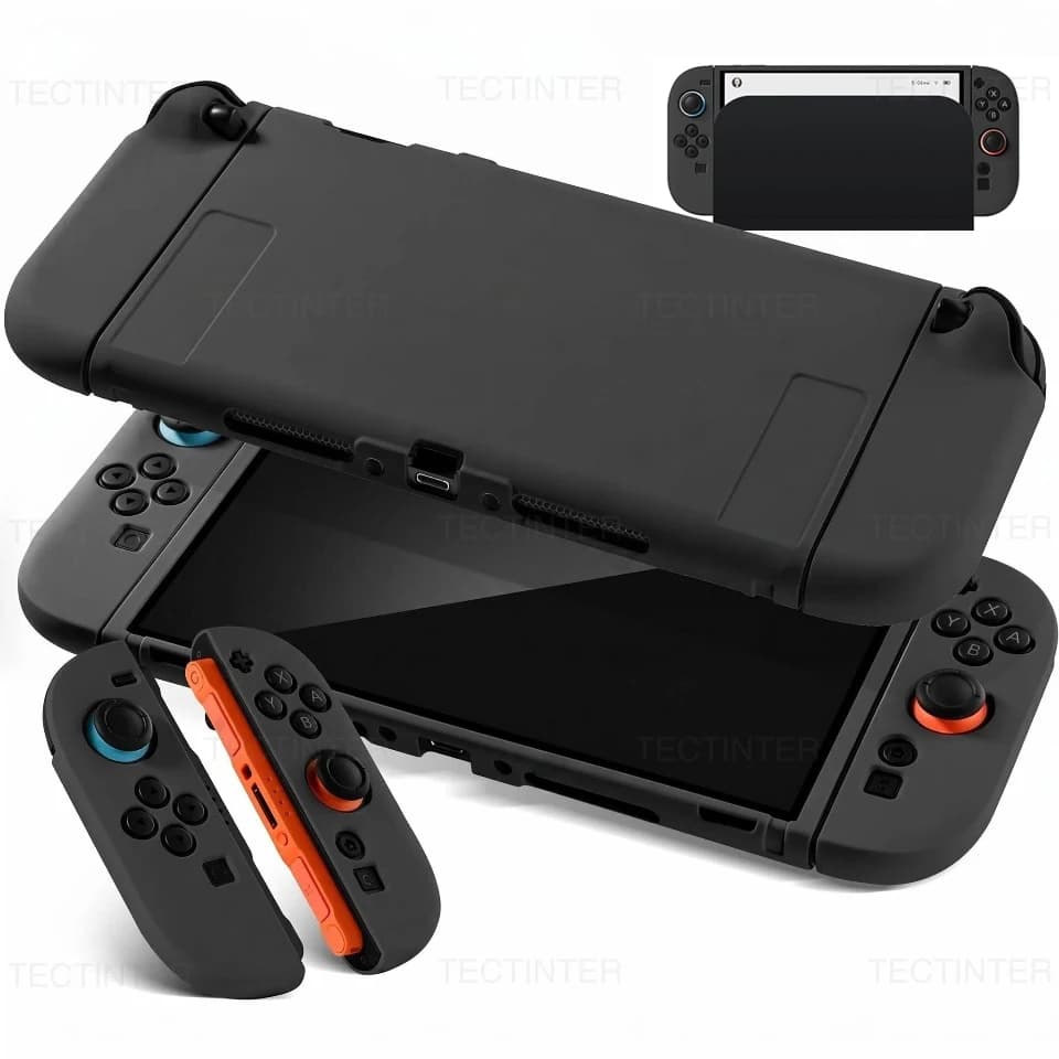 Custodia Protettiva in Silicone TPU per Console Nintendo Switch 2, Cover Completa Antiscivolo per Accessori NS Switch 2