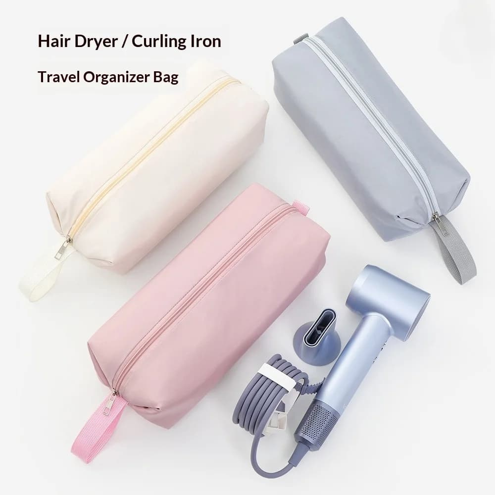 Portable Bag for Hair Dryer and Plate, Heat Resistant, Lightweight, for Travel, Great Capacity