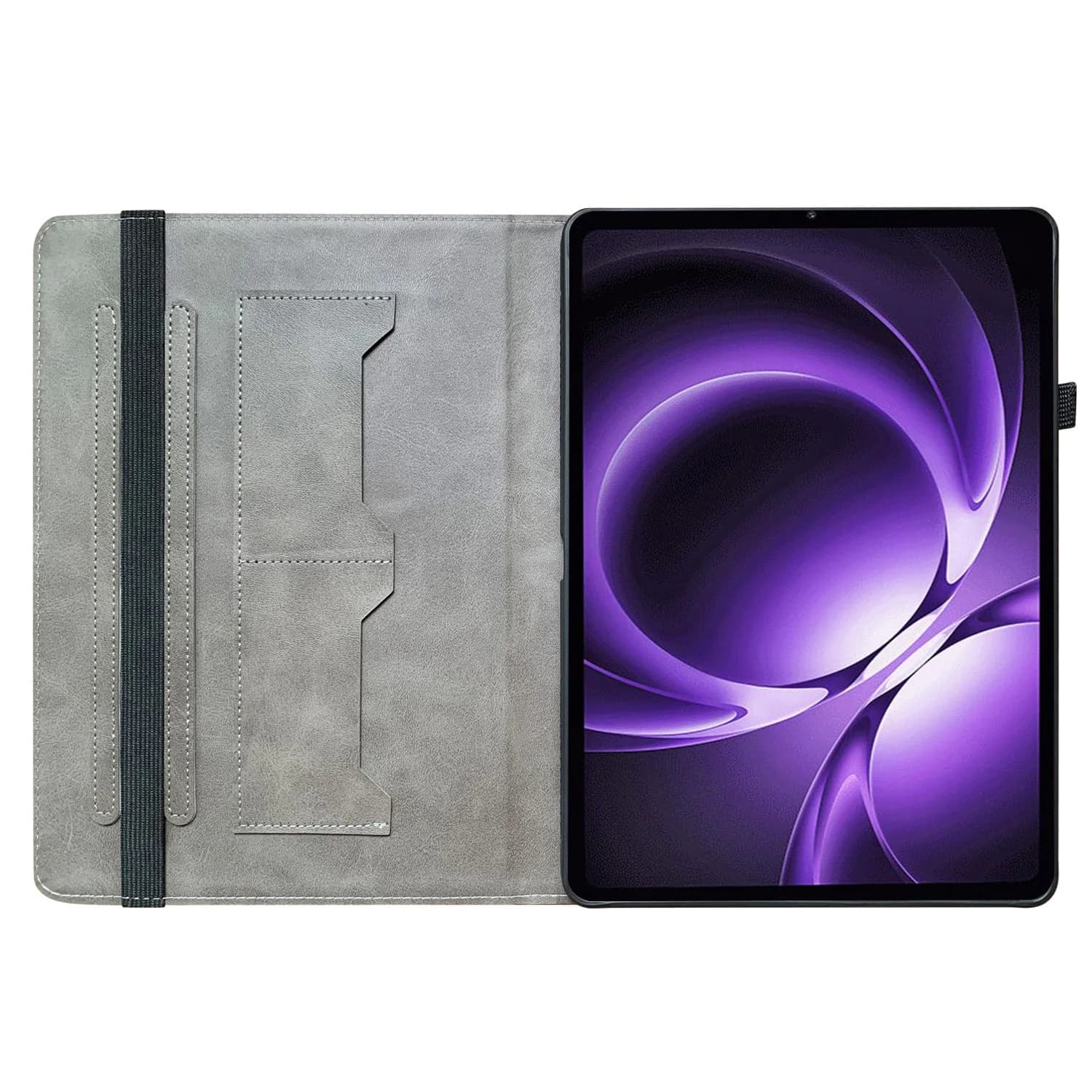 For Xiaomi Pad Mini / Redmi K Pad Leather Case Pattern Printed Stand Tablet Cover with Card Slots - Plum Blossom