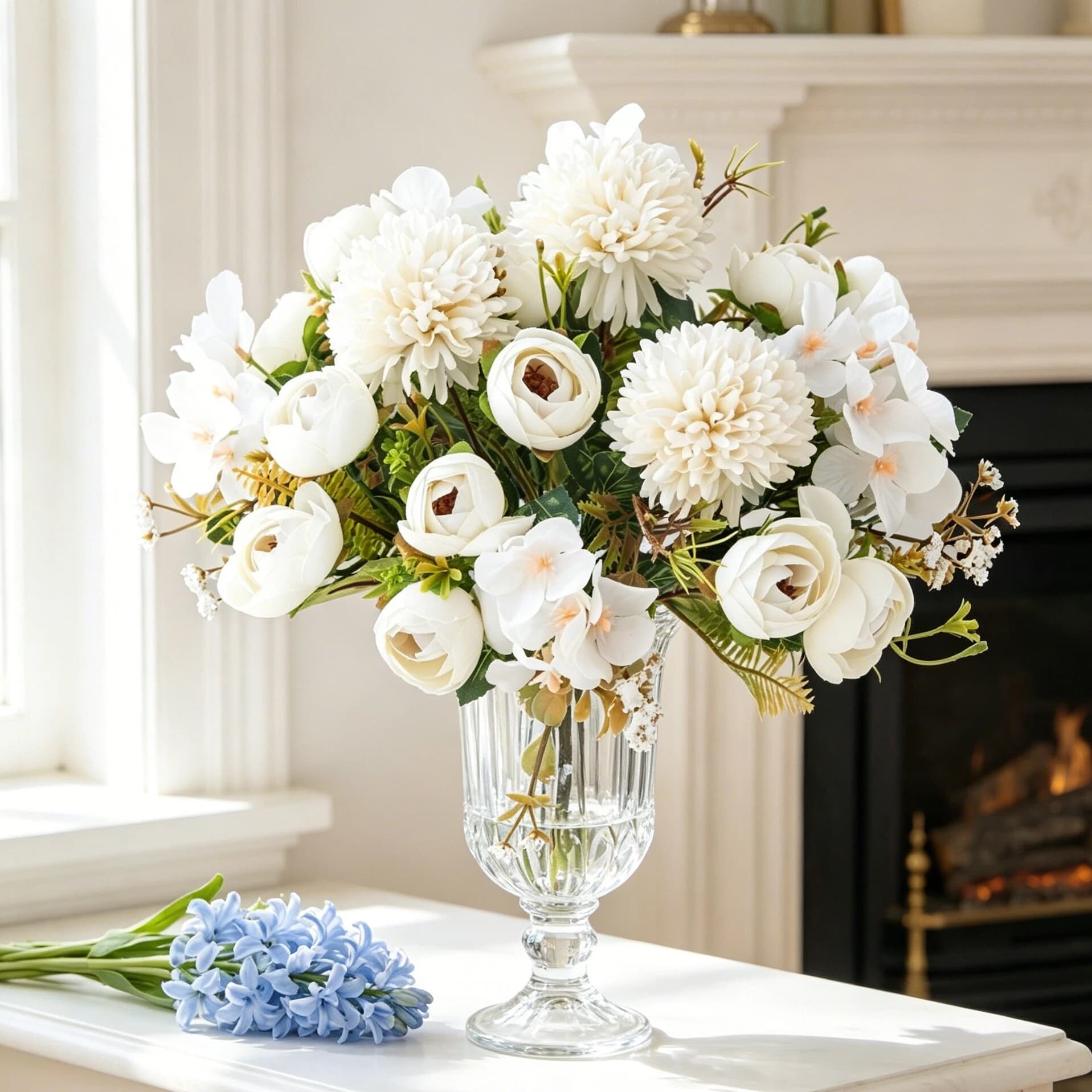 Artificial Silk Hydrangea Bud Flowers DIY Home Room Table Vases Decoration Holiday Wedding Plants Accessory DIY Ornamental Gifts