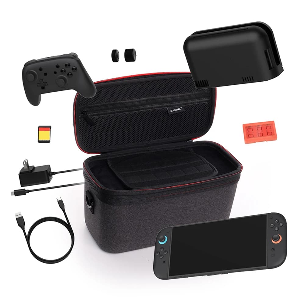 Custodia rigida in EVA per Switch 2 Borsa portaoggetti portatile Borsa da trasporto Custodia protettiva rigida per Nintendo per Switch 2