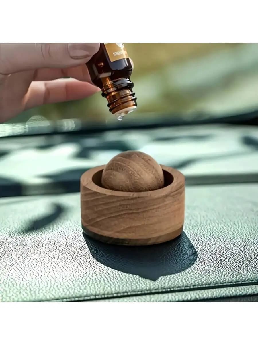 Natural wooden diffuser, essential oil diffuser, desktop/car ornament, suitable for aromatherapy and home, freshening the air