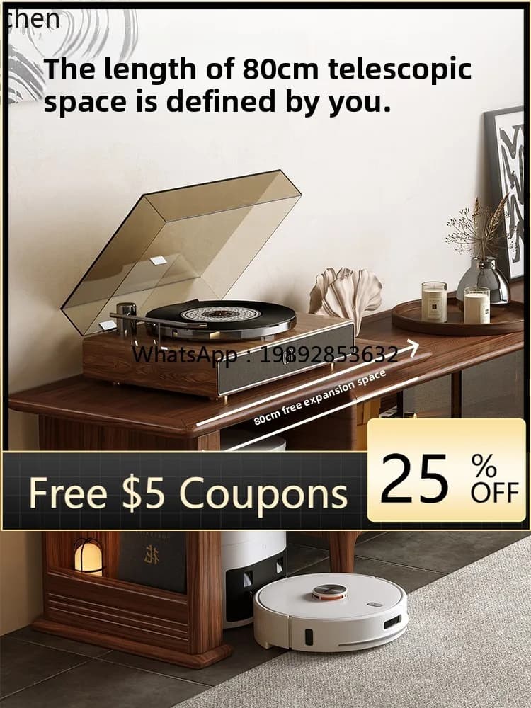 HXL TV cabinet modern simple small apartment floor cabinet coffee table combination living room telescopic