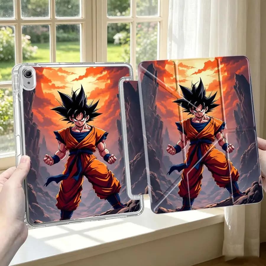 Dragon Ball Draw Goku With Pen Slot Cover Tablet Case For iPad Mini 7 6 5 12th Pro 13 2025 2026 Air 8 M2 M3 3 9th 11th 10th Gen