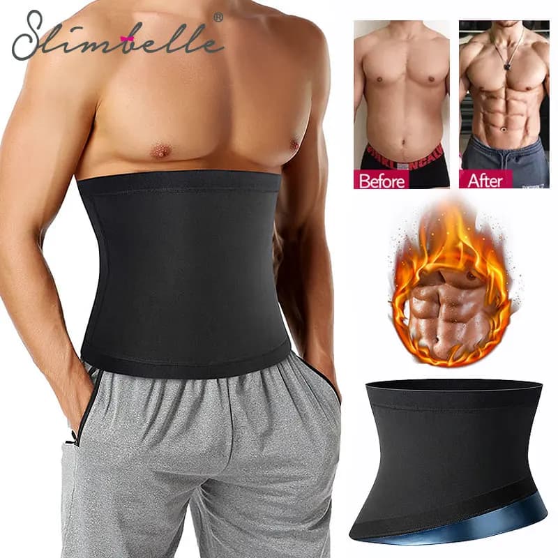 Sauna Vita Trainer Cintura Dimagrante Uomo Palestra Fitness Vita Cincher Pancia Controllo Corsetto Sudore Bruciare I Grassi Shaper Del Corpo Perdita di Peso