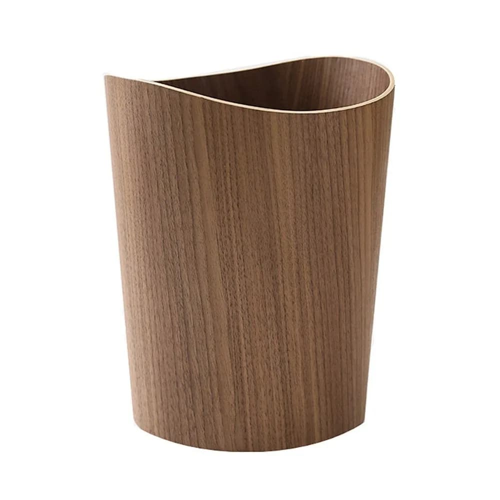 Cestino per Rifiuti in Legno Naturale da 23 Galloni, Leggero e Robusto per Casa, Ufficio, Cucina, Camera da Letto, Hotel, Stanza dei Bambini