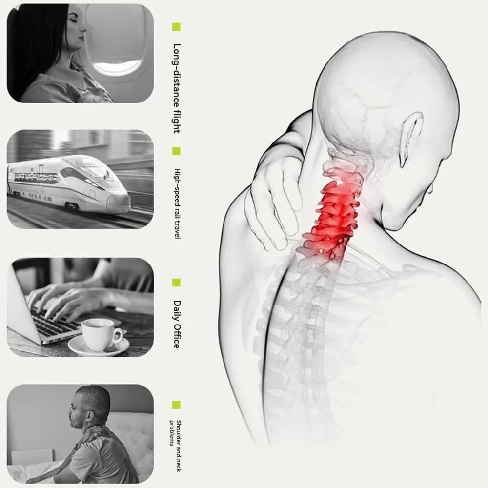U-Shaped Inflatable Travel Pillow Hand Pressing Foldable Press To Inflate Pillow Soft Save Space Neck Support Cushion Tourist