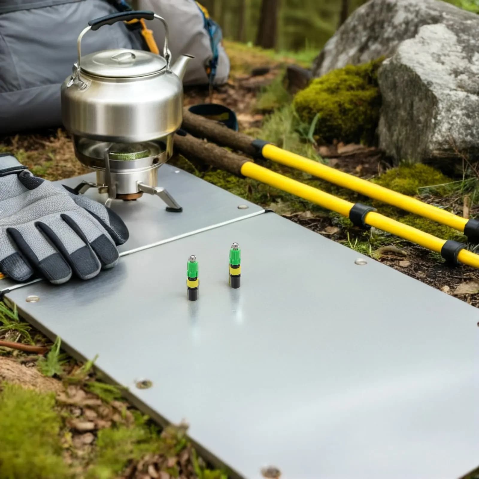 Expansion pipe for trek sticks, 2 pieces, quick adjustment, high-strength light design for 14 mm tubes, spare for trekking poles