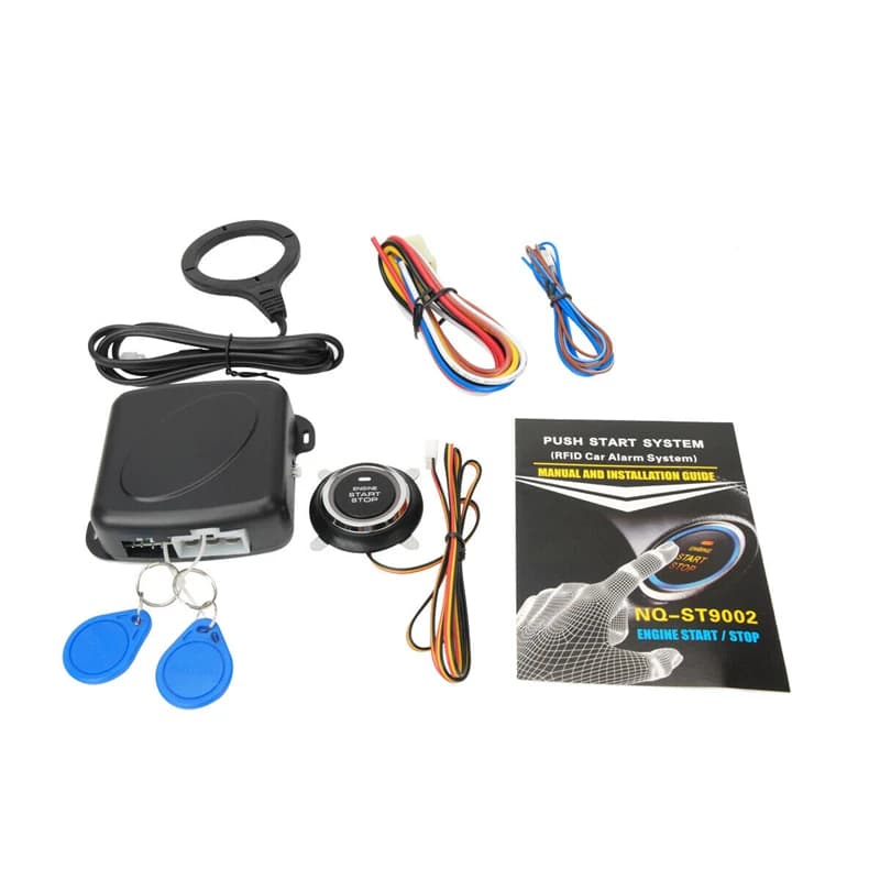 Interruttore di accensione per auto 12V RFID Pulsante di avviamento motore Kit di ingresso intelligente senza chiave Accessori per sistema di avviamento intelligente con un solo tasto