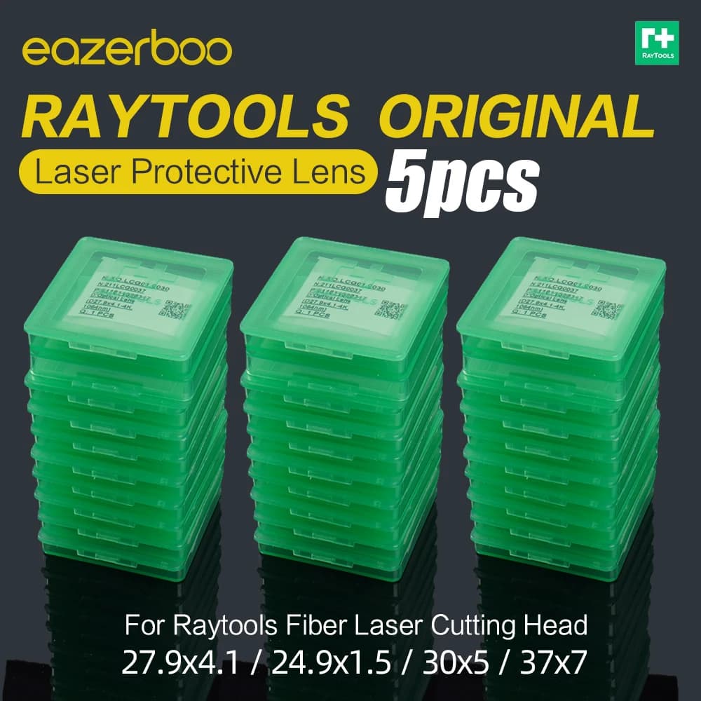 Original Raytools Protective Windows 27.9x4.1 4kw 37x7 15kw 30x5 Laser Lens 24.9x1.5 for Raytools Fiber Cutting Machine Parts