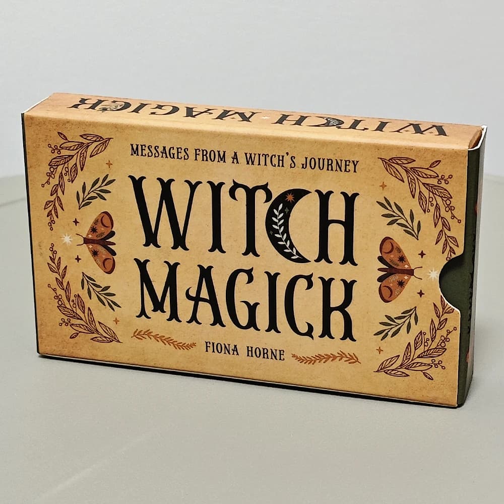 Witch Magick Oracle Deck 40 carte di ispirazione con parole chiave 10,3 * 6 cm