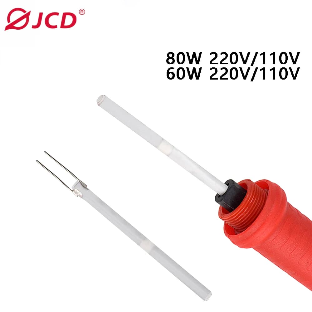JCD Saldatore Elettrico Riscaldatore Temperatura Regolabile 220V 110V 80W 60W Elemento Riscaldante Interno In Ceramica 908 908S Saldatura