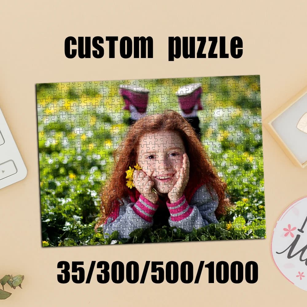 35/300/500/1000 pezzi Puzzle personalizzato con foto, ritratto personalizzato, fai da te, regalo di compleanno fatto a mano