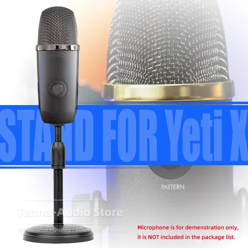 Per BLUE YETI X supporto per microfono da tavolo tenere staffa da scrivania regolabile Mike estensibile da tavolo supporto da tavolo per microfono YetiX