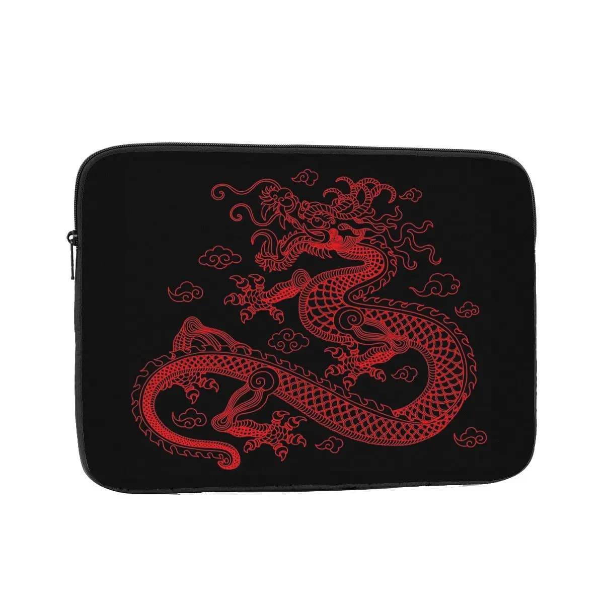 Custodia protettiva per laptop con drago cinese rosso 10 12 13 15 17 pollici Borsa per notebook Custodia antiurto per tablet