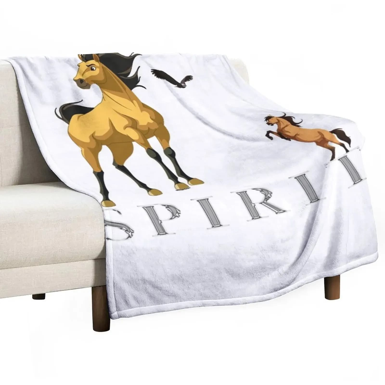 Spirit Stallion of the Cimarron Classic Throw coperta letto coperta alla moda letto plaid flanella coperta