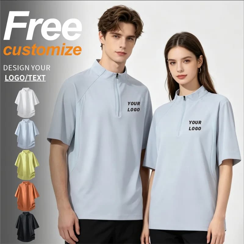 Customized T-Shirt free print logo Running Quick Dry Gym Sport Tops Short Sleeve Training Exercise Workout Shirt 2026 NEW Summer