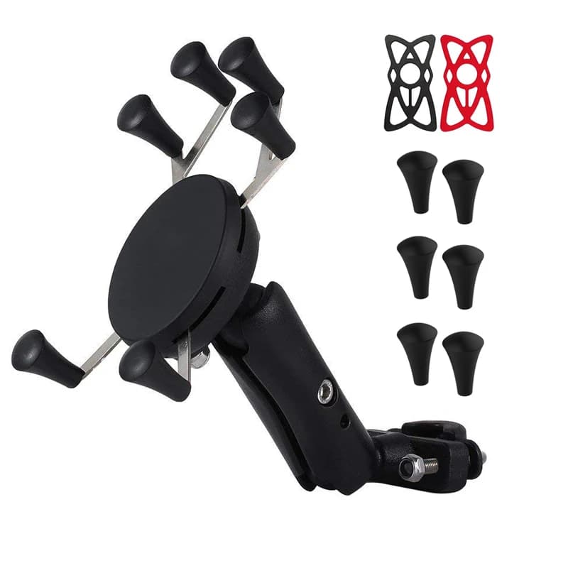 Binario di montaggio per manubrio moto per supporto per smartphone per cellulare da bici per iPhone 11 8 7 Xiaomi mi 9 supporti per telefono mix
