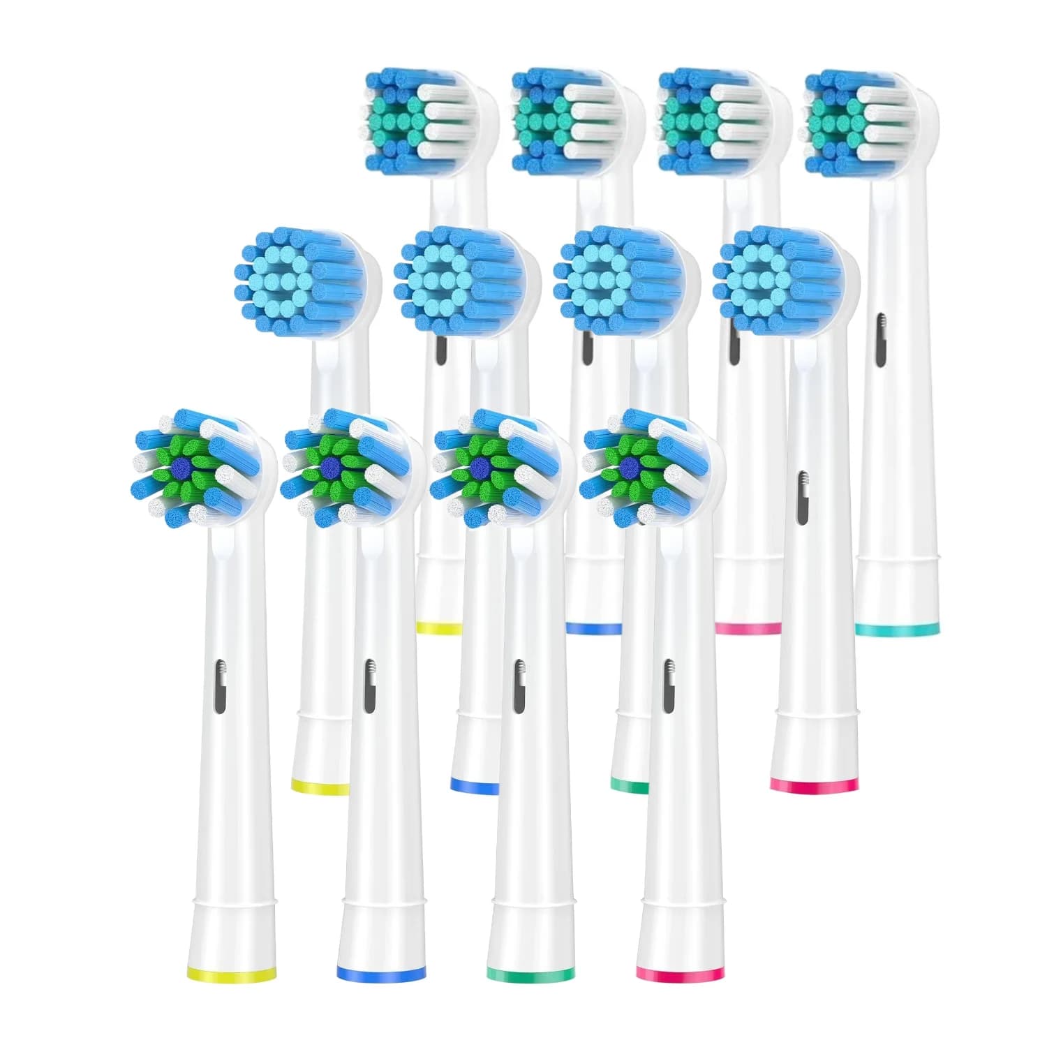 Replacement head for oral toothbrush B for cross-action electric toothbrush Vitality D12 black/white charging nozzles