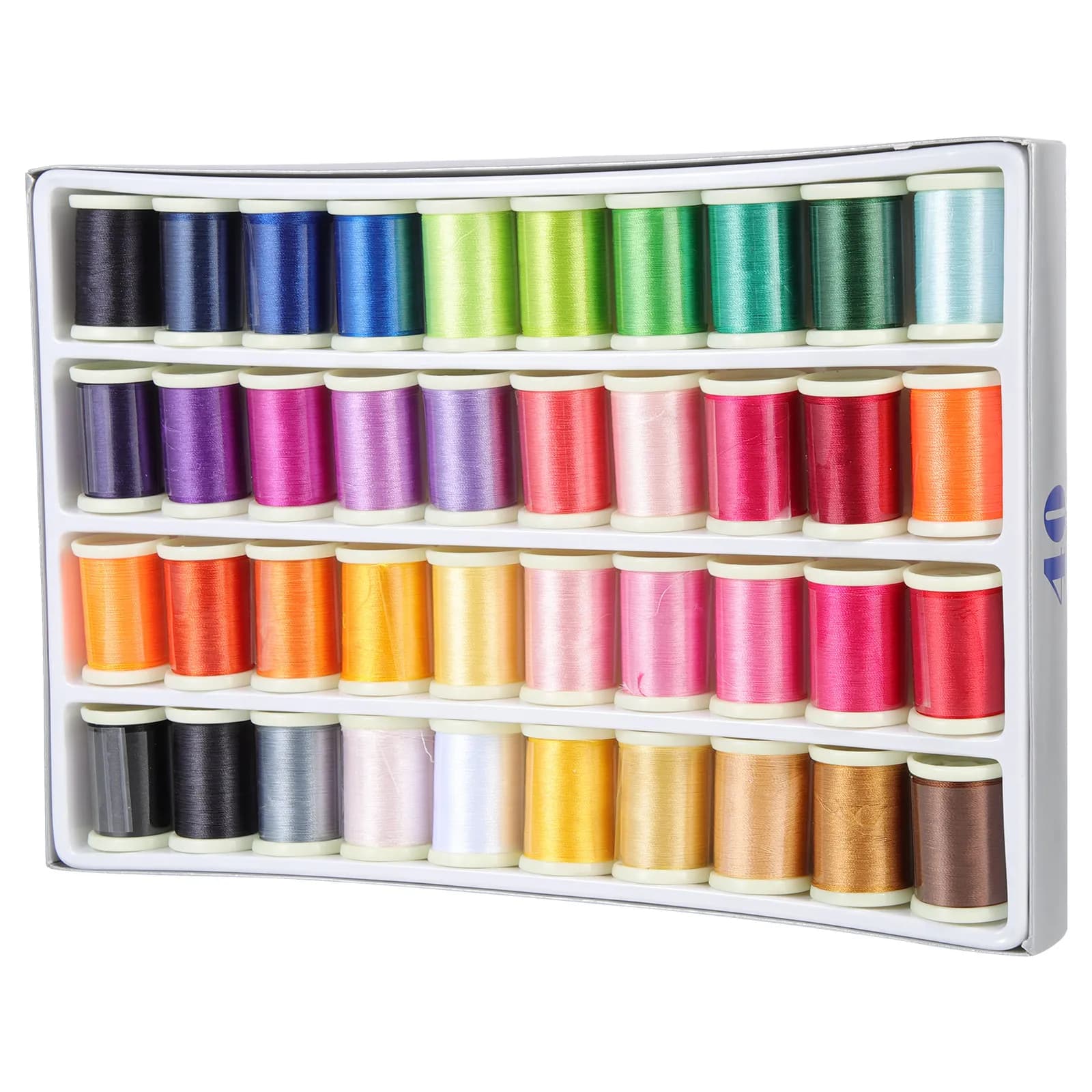 40 Rolls Household Embroidery Thread Set High Quality Fine Workmanship for Embroidery Kit Cross Stitch Quilting Needlework DIY