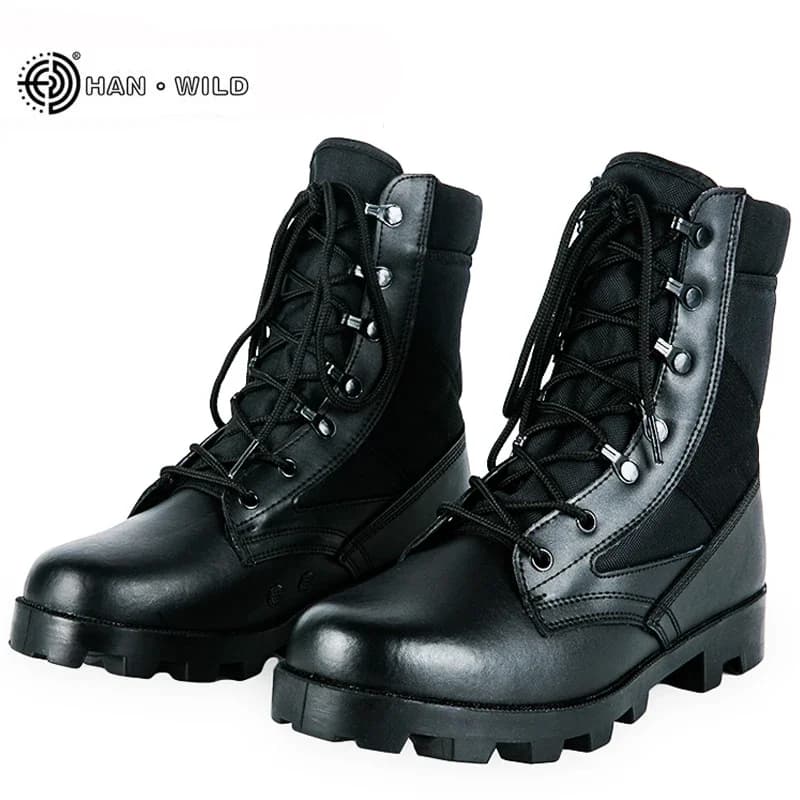 2024 stivali tattici invernali da uomo scarpe antinfortunistiche da deserto mimetiche traspiranti stivali da combattimento scarpe da trekking per arrampicata all'aperto