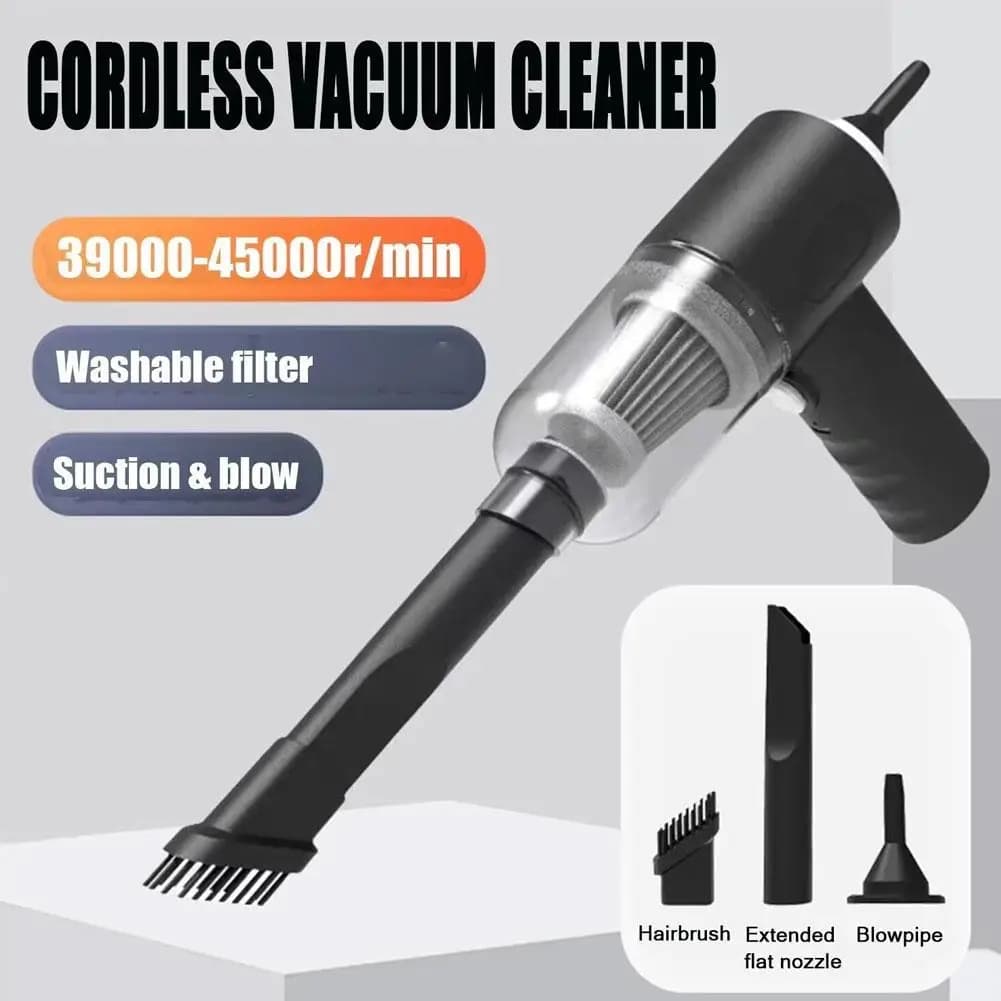 Aspirapolvere per auto 5500Pa Potente pulitore wireless Forte aspirazione Mini pulizia per auto portatile Elettrodomestico portatile
