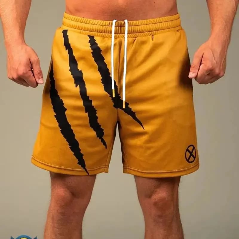 Nuovi Pantaloncini Sportivi Marvel Wolverine per l'Estate, Pantaloni da Basket Traspiranti e Comodi ad Asciugatura Rapida per Bambini e Adulti
