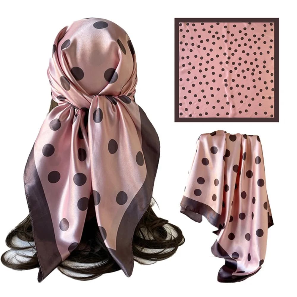 Elegant Printed Dot Print Scarf Geometric Shape Y2K Small Square Scarf Hip Hop Spicy Girls Punk Bandana Waist Scarf