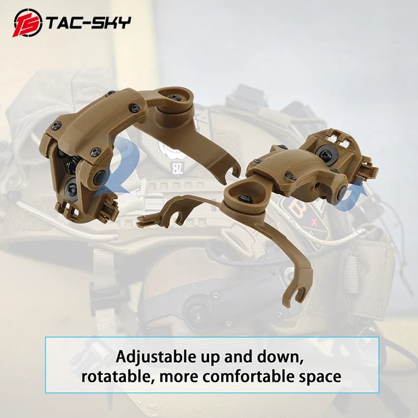 TS TAC-SKY Walkie-talkie Headset Stand ARC-OPS-CORE Rail Mount Adapter for COMTAC II，COMTAC III Tactical Shooting Headphones